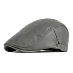 Clark Leather Flat Cap