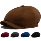 Clarke Vintage Cotton Newsboy Cap