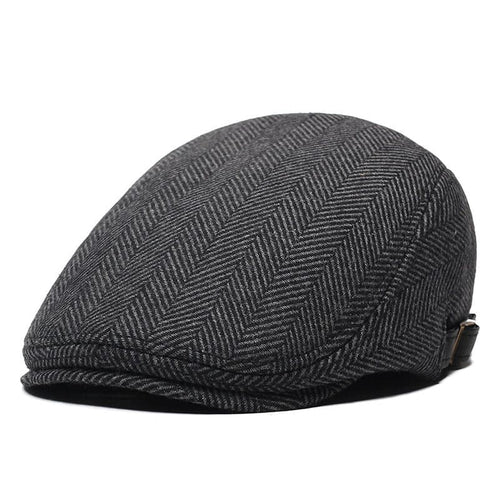 Black Flat Cap