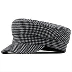 Classic Houndstooth Sailor Cap