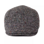 Clifton Flecked Wool Flat Cap