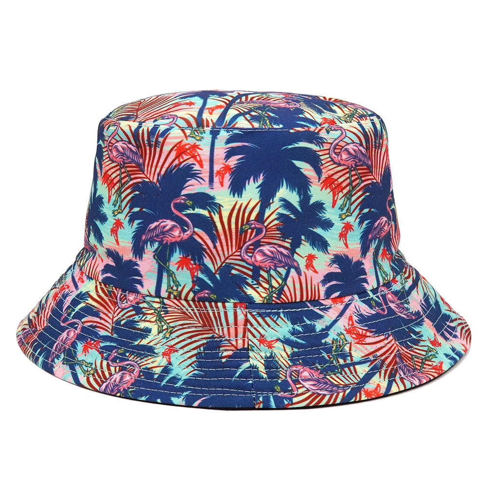 Coconut Tree Reversible Bucket Hat