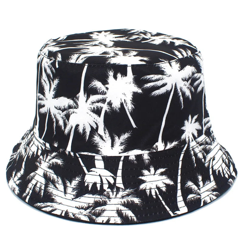 Coconut Trees Print Bucket Hat