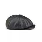 Cocteau Genuine Leather Newsboy Cap