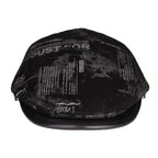 Colorado Black Genuine Leather Earflaps Flat Cap