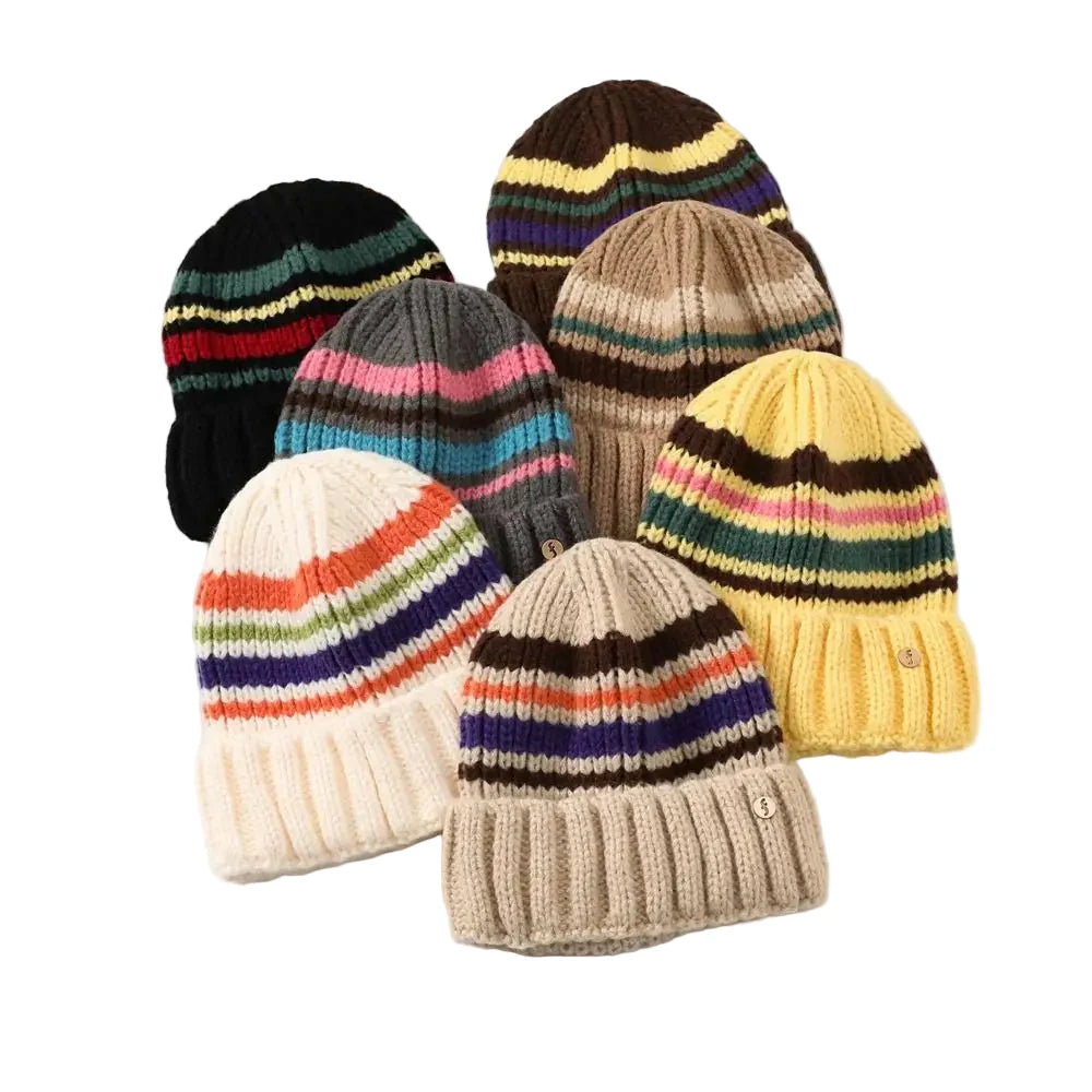 Vintage Striped Beanie