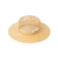 Natural raffia sun boater hat – handwoven raffia hat