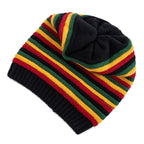 Coraline Slouchy Striped Knitted Beanie