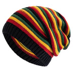 Coraline Slouchy Striped Knitted Beanie