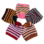 Coraline Slouchy Striped Knitted Beanie