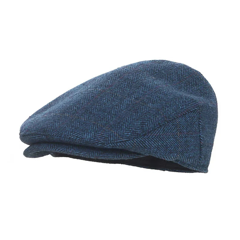 Cork Kids Herringbone Wool Flat Cap