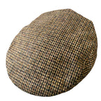 Crawford Brown Houndstooth Wool Flat Cap