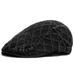 Crawford Denim Rhombuses Flat Cap