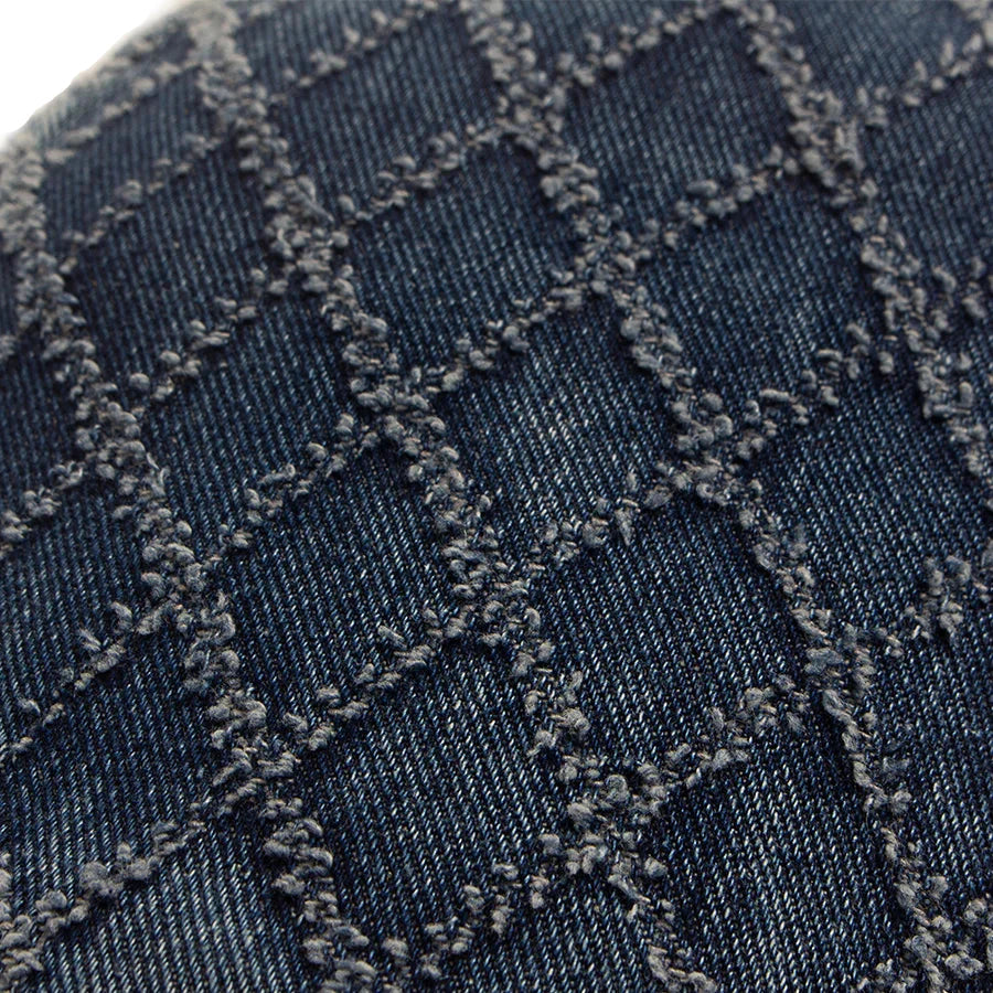 Crawford Denim Rhombuses Flat Cap