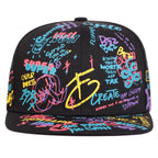 Create Graffiti Print Snapback Cap