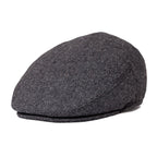 Croix Herringbone Wool Flat Cap