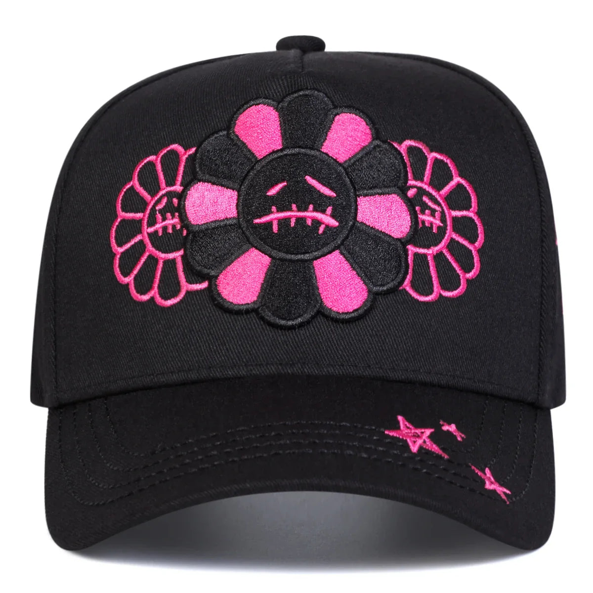 Crying Flowers Gothic Baseball Cap