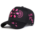 Crying Flowers Gothic Baseball Cap