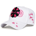Crying Flowers Gothic Baseball Cap