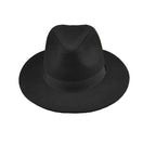 Curtis Retro Black Wool Fedora Hat
