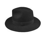 Curtis Retro Black Wool Fedora Hat