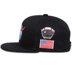 DNINE NASA Black Snapback Cap