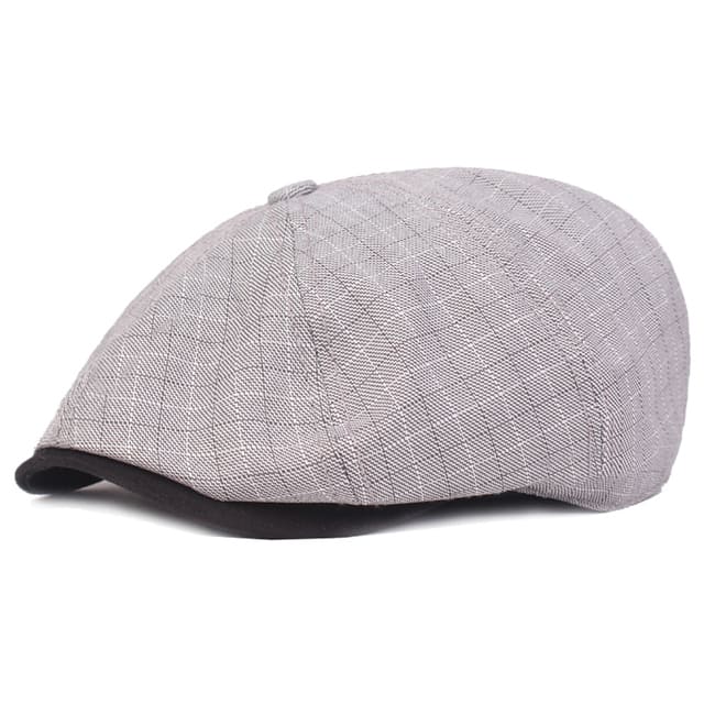 D&T Plaid Cotton Newswoy Cap