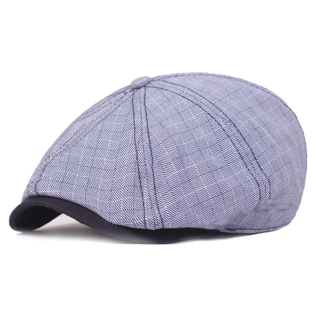 D&T Plaid Cotton Newswoy Cap