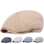 D&T Plaid Cotton Newswoy Cap
