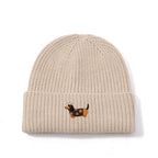 Dachshund Queen Winter Knitted Cotton Beanie
