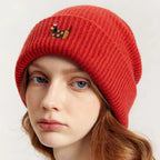 Dachshund Queen Winter Knitted Cotton Beanie