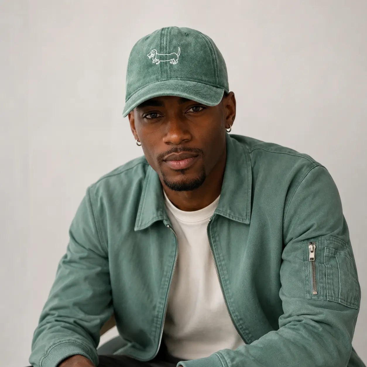 Dachshund Retro Washed Cotton Baseball Cap