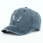 Dachshund Retro Washed Cotton Baseball Cap