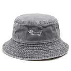 Dachshund Washed Cotton Fisherman Bucket Hat