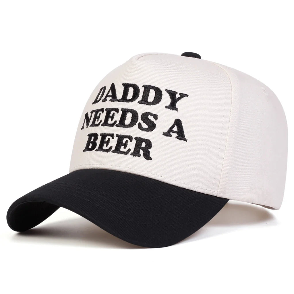 Daddy Needs A Beer Baseball Cap