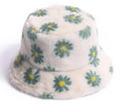 Daisies Fur Bucket Hat