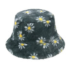 Daisies Fur Bucket Hat