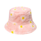 Daisies Fur Bucket Hat