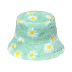 Daisies Fur Bucket Hat