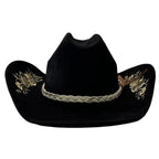 Dakota Floral Embroidery Suede Western Cowgirl Hat