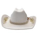Dakota Floral Embroidery Suede Western Cowgirl Hat
