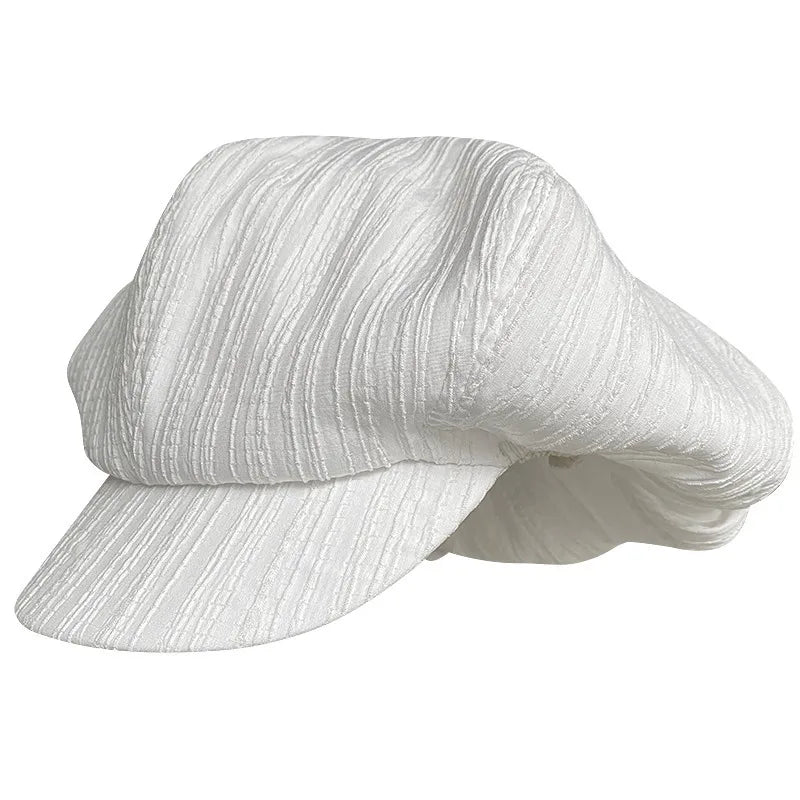Daladier Linen Beret Newsboy Cap