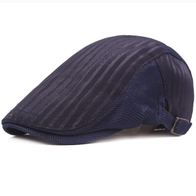 Dale Vintage Striped Flat Cap