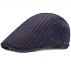 Dale Vintage Striped Flat Cap