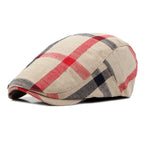 Dax Tartan Cotton Flat Cap