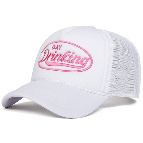 White Baseball Trucker Cap