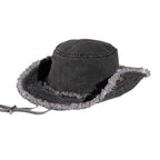 Dayton Tassle Brim Denim Bucket Hat
