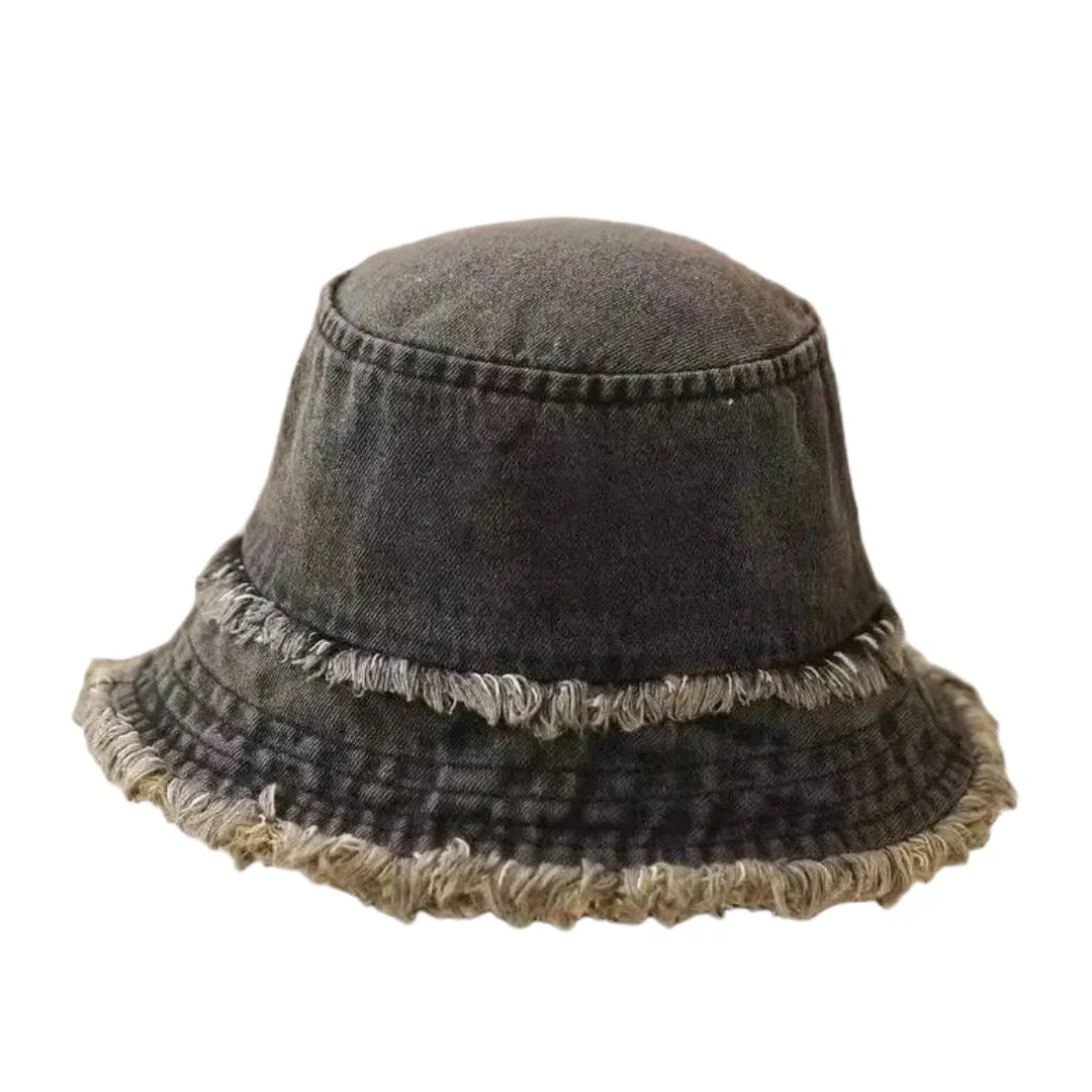 Dayton Tassle Brim Denim Bucket Hat