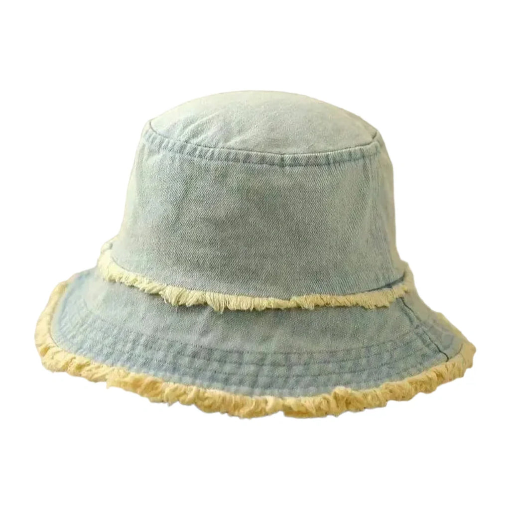 Dayton Tassle Brim Denim Bucket Hat