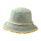 Dayton Tassle Brim Denim Bucket Hat